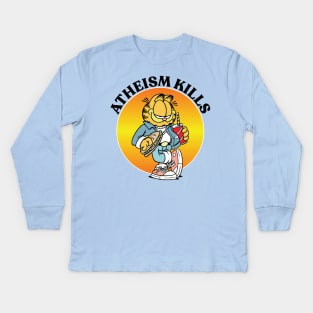 ATHEISM KILLS Kids Long Sleeve T-Shirt